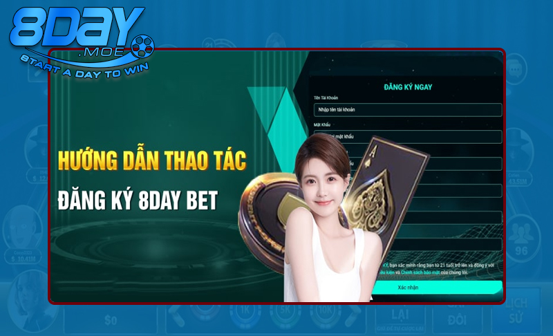 Các bước mở tài khoản làm đại lý tại nhà cái 8DAY dễ dàng