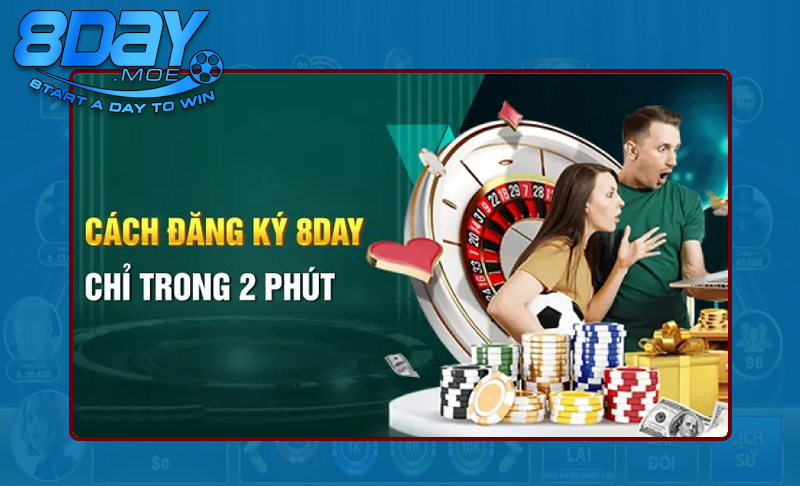 Các bước mở tài khoản tại sân chơi 8DAY hiệu quả
