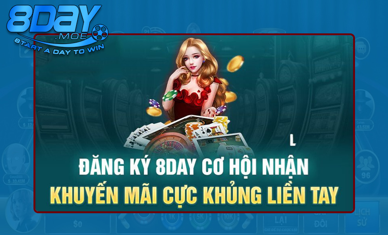 Tham gia trải nghiệm tại 8DAY nhận thưởng lớn